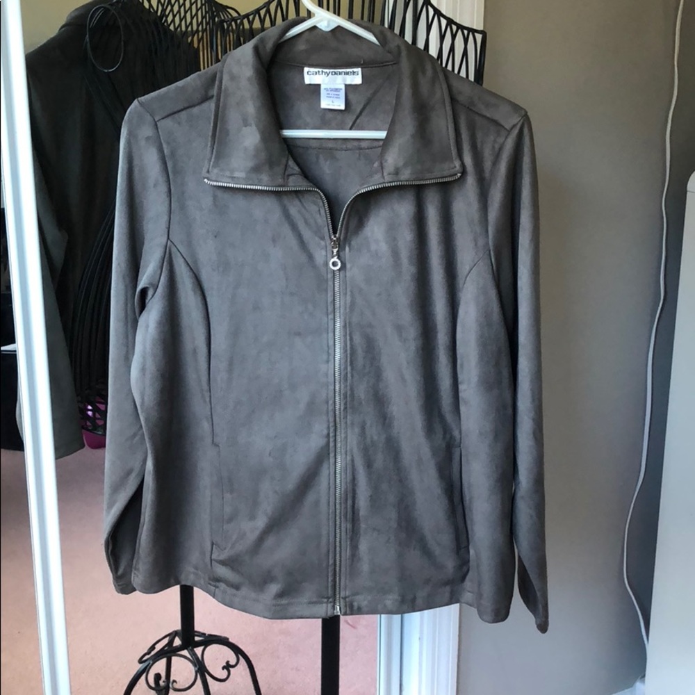 Gray Suede Jacket